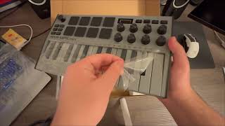 Akai Professional MPK Mini MK3 Special Edition Grey MIDI keyboard Unboxing [upl. by Mad]