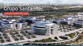 RESULTADOS FINANCIEROS Tercer Trimestre 2023  Banco Santander [upl. by Ramonda]