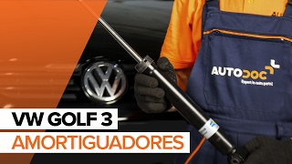 Cómo cambiar amortiguadores traseros en VW GOLF 3 INSTRUCCIÓN  AUTODOC [upl. by Rozella415]