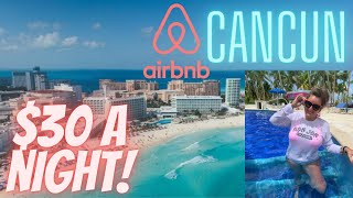 Our 30 a night AirBnB in CANCUNs Hotel Zone [upl. by Monroe]