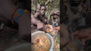 Its incredible Cookies breakfast meal🤤See Hadza tribe Enjoy their food 🤩culturetradition [upl. by Semyaj]