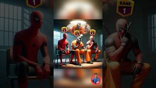 Escape from prison😱Venom Spiderman Deadpool marvel spiderman funny brawlstars [upl. by Eniloj]