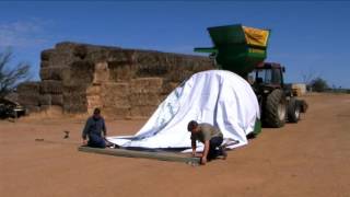 Bagging the Grain Bag Setup [upl. by Ahsercel564]