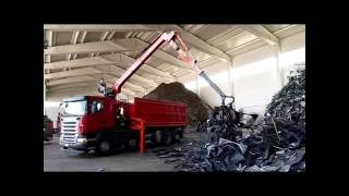 Gru per rottami Marchesi  Marchesi recycling crane M15R 1192 [upl. by Mcilroy]