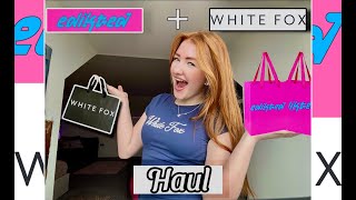 WHITE FOX amp EDIKTED CLOTHING TRY ON HAUL [upl. by Suryc]