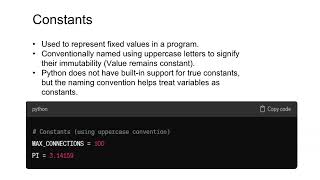 Python Fundamentals [upl. by Aeuhsoj]