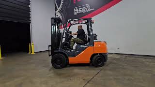 2016 TOYOTA 8FGU30 6000 LBS PNEUMATIC LPG FORKLIFT STK 14627 [upl. by Bernita61]