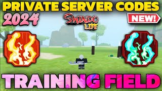 Training Fields Private Server Codes in Shindo Life rellgames roblox shindolife [upl. by Aihseuqal]