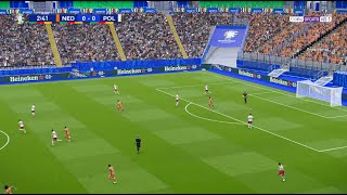 Polska 12 Holandia  UEFA Euro 2024  PES 2021 [upl. by Aisereht394]