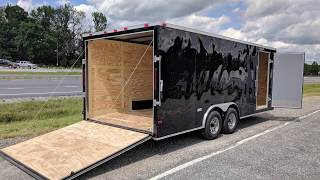 Enclosed Car Hauler Trailer 85x20 Standard 10K GVWR [upl. by Nottap]