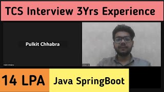 TCS 3 Years Interview Experience  Java Spring Boot [upl. by Sipple399]