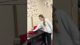 How we Decorated our Dorm room for 14 dormroomtour christmasdecor [upl. by Rider]