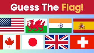 Guess the Country by the Flag Quiz  50 Flags [upl. by Alvord398]