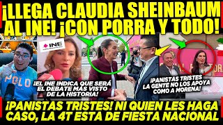 DOMINGAZO LLEGA CLAUDIA SHEINBAUM ¡CON PORRA XÓCHITL SOLA ¡PANISTAS DESANIMADOS Y TRISTES DEBATE [upl. by Dennie]