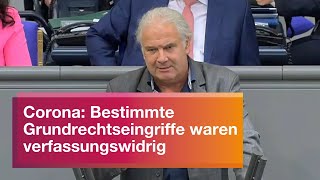 CoronaMaßnahmen Bestimmte Grundrechtseingriffe waren verfassungswidrig  Andrej Hunko BSW [upl. by Drahsar832]