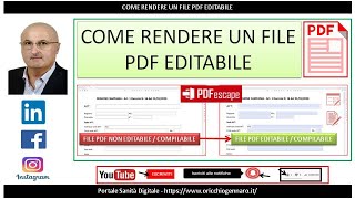 COME RENDERE UN FILE PDF EDITABILE [upl. by Greenstein]