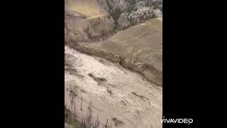 Chilcotin River Fully Breached  Aerial View [upl. by Shriner562]