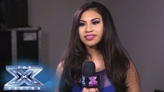 The Exit Interview Ellona Santiago  THE X FACTOR USA 2013 [upl. by Belda]