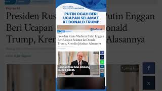 Beda dengan Prabowo Presiden Rusia Vladimir Putin Ogah Beri Selamat Donald Trump Menang Pilpres AS [upl. by Ylrebmit]