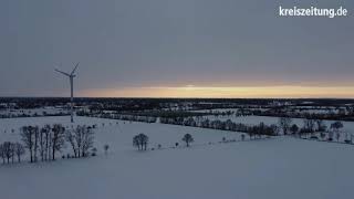 Drohnenbilder Schneelandschaft in Niedersachsen [upl. by Rahcir]