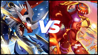 Imperialdramon vs Phoenixmon X  Digimon TCG BT16 Match [upl. by Meeharb]