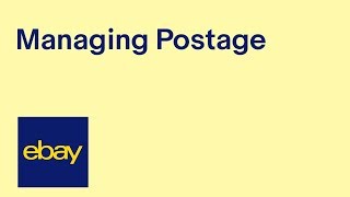 Managing Postage recording of live webinar  eBay for Business UK [upl. by Sidalg341]