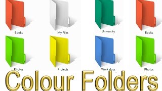 Add Colours to your Folders [upl. by Kiryt]