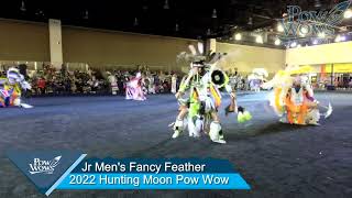 Jr Mens Fancy Feather  2022 Hunting Moon Pow Wow  Powwowscom [upl. by Hartwell]