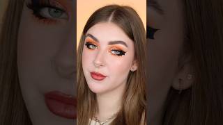 Halloween Bat Eyeliner Makeup Tutorial  Easy Halloween Eyeshadow 🦇🧡 makeuptutorial makeup [upl. by Lud]