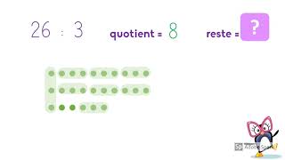 CALCUL MENTAL Trouver le quotient et le reste dune division simple [upl. by Forward737]