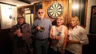 Britains first BLIND darts team play at local pub [upl. by Edlun13]