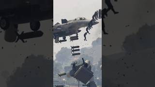 Amazing Scene Of Iranian F15 Strike Eagle Unleashes Cluster Missiles On Israeli Military force Gta5 [upl. by Mayrim]