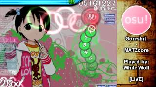 OSU White Wolf playing Hatsune Miku  Atama no Taisou amp goreshit  MATZcore [upl. by Clevie165]