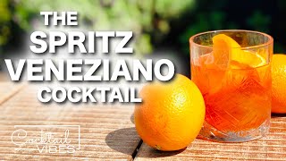 How To Make a SPRITZ VENEZIANO Cocktail  1Minute Cocktail Recipes [upl. by Esirehc]