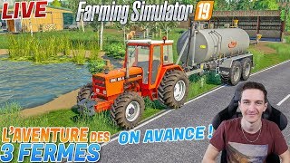 🔴NOUVEAUX MATÉRIELS SUR LAVENTURE DES 3 FERMES  Farming Simulator 19 [upl. by Nnaxor]