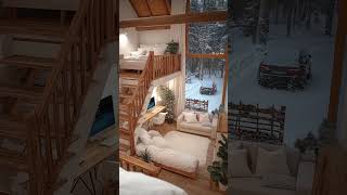 Cozy Winter Cabin Getaway with Loft and Stunning Snowy View naturelovers ytstudio relax [upl. by Dnaltroc]