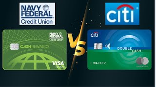 Navy Federal Cash Rewards vs Citi Double Cash Credit Card [upl. by Ennasil]