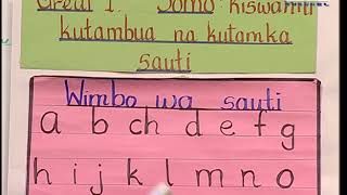 Kiswahili Grade 1 Lesson 1 [upl. by Richara]