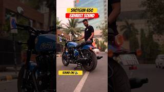 Royal Enfield Shotgun 650 Exhaust Sound in the Real World  BikeWale shorts shotgun650 [upl. by Tneicniv]