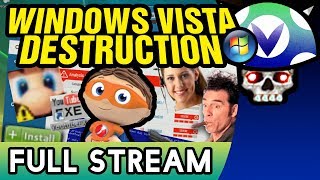 Vinesauce Joel  Windows Vista Destruction  FULL STREAM Part 1 [upl. by Theran]