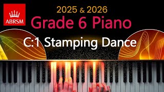 ABRSM 2025 amp 2026  Grade 6 Piano Exam  C1  Stamping Dance  Béla Bartók [upl. by Iorio]