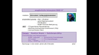 Therapie beim anaplastischen Astrozytom WHO III°  Strahlentherapie Prof Hilke Vorwerk [upl. by Shaper]