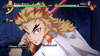 Demon Slayer  Rengoku Vs Akaza Full Fight  Pc Gameplay 2024 [upl. by Loralie]