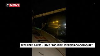 Tempête Alex  une quotbombe météorologiquequot [upl. by Ylera]