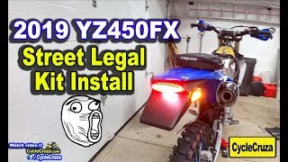 Making it Street Legal  2019 Yamaha YZ450FX BUILD Part 2 [upl. by Lenzi]