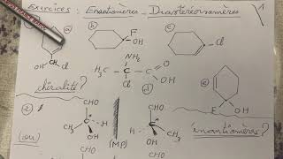 Exercices  enantiomères et diastéréoisomères [upl. by Karee]