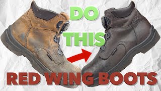 Resurrect Your Red Wing Boots Breathe New Life into Your Industrial Footwear diy cleaning easy [upl. by Willie309]