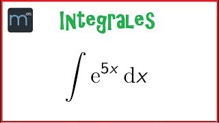 Integral inmediata  tipo exponencial [upl. by Lewellen799]