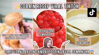 TASYI COBAIN RESEP TIKTOK VIRAL  EP 2  UDANG BALON RAKSASA SAMPAI BIKIN BOBA SENDIRI [upl. by Cadell521]