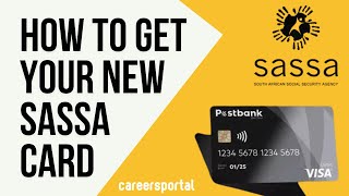 How To Get Your New Sassa Card  Careers Portal [upl. by Iyre74]